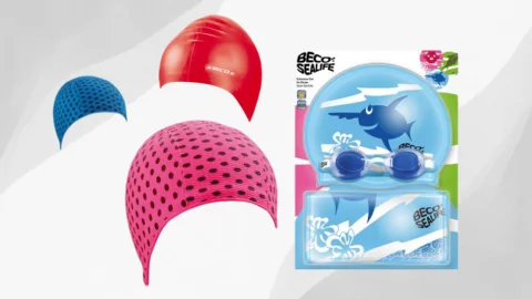 Spalvotos vaikiškos plaukimo kepuraitės įvairiais dizainais parduodamos easysport.lt